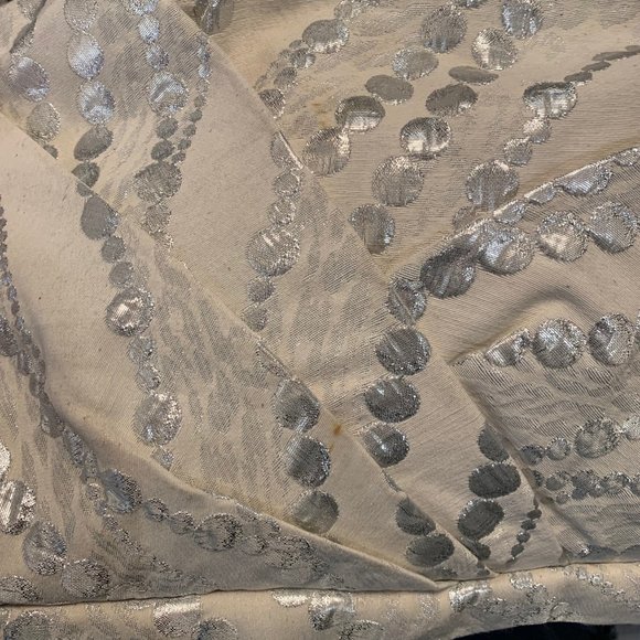 Strapless Mini Bubble Dress: Cream and silver - Picture 5 of 5